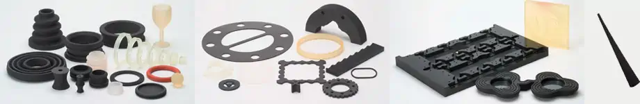 image of materials used in making custom rubber products