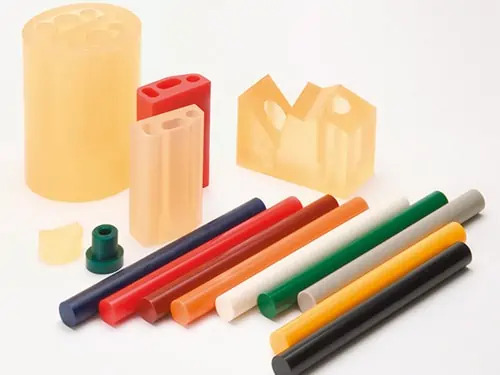 image of rubber strips with different materials